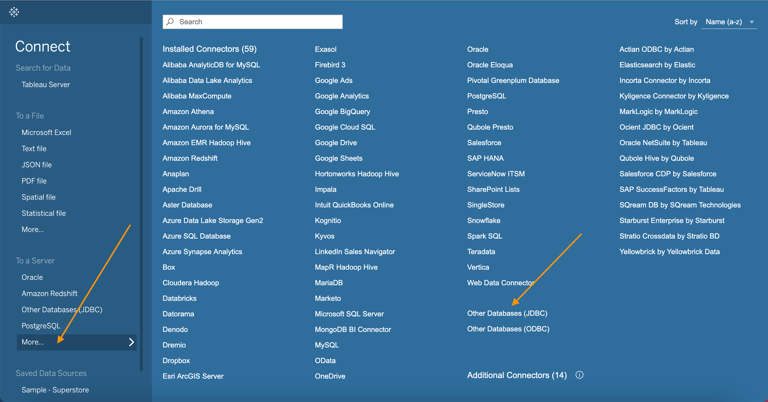 Connecting to CrateDB from Tableau