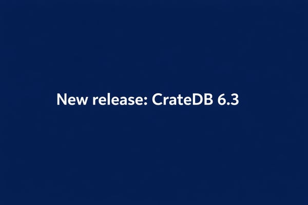 New release: CrateDB 6.3
