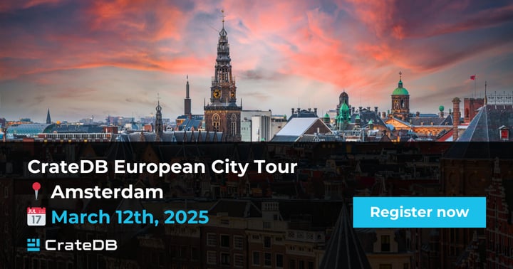 CrateDB European City Tour Amsterdam