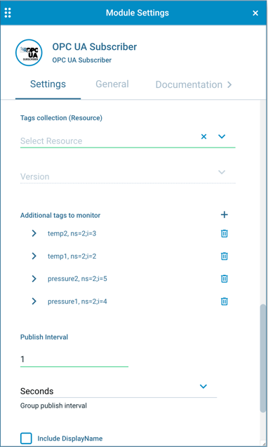 A screenshot of the property mapper module in Crosser