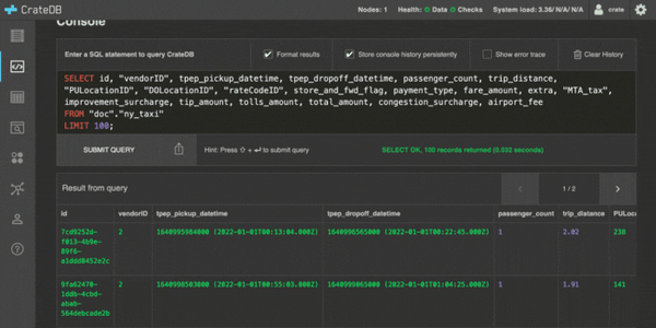 Importing Parquet files into CrateDB using Apache Arrow and SQLAlchemy