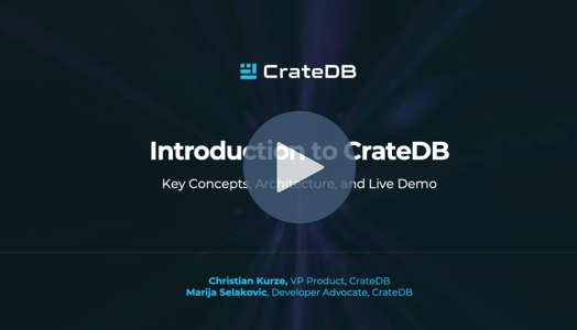 Introduction to CrateDB