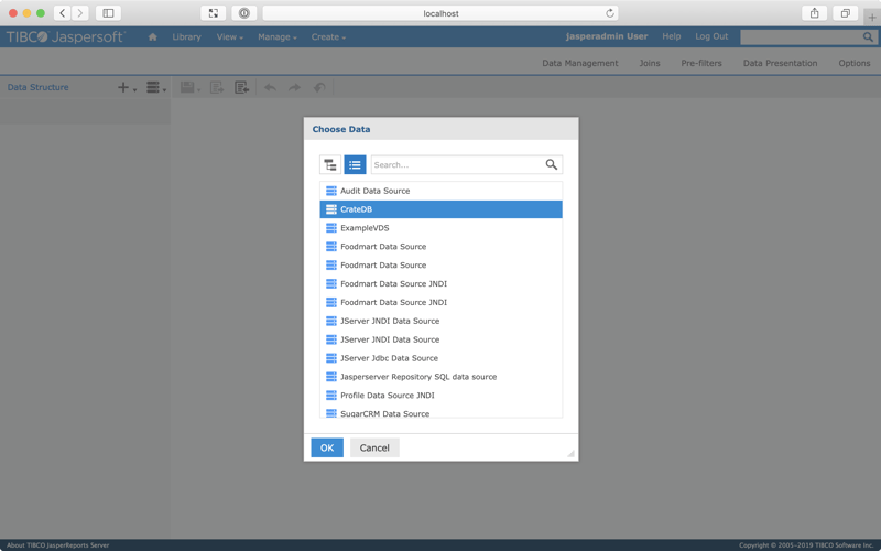Screenshot of the Domain Designer screen