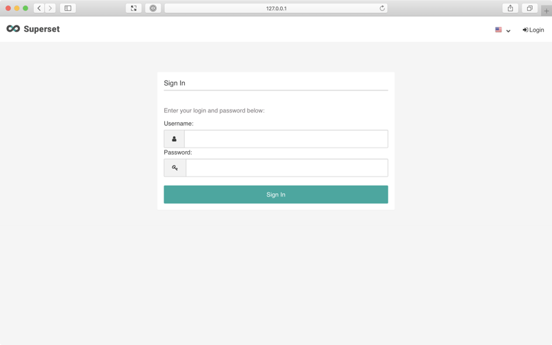 Screenshot of the Apache Superset application