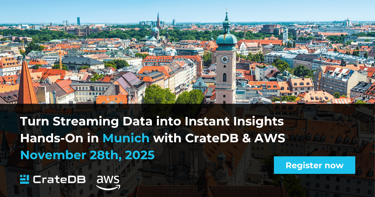 CrateDB European Tour Munich November 2025