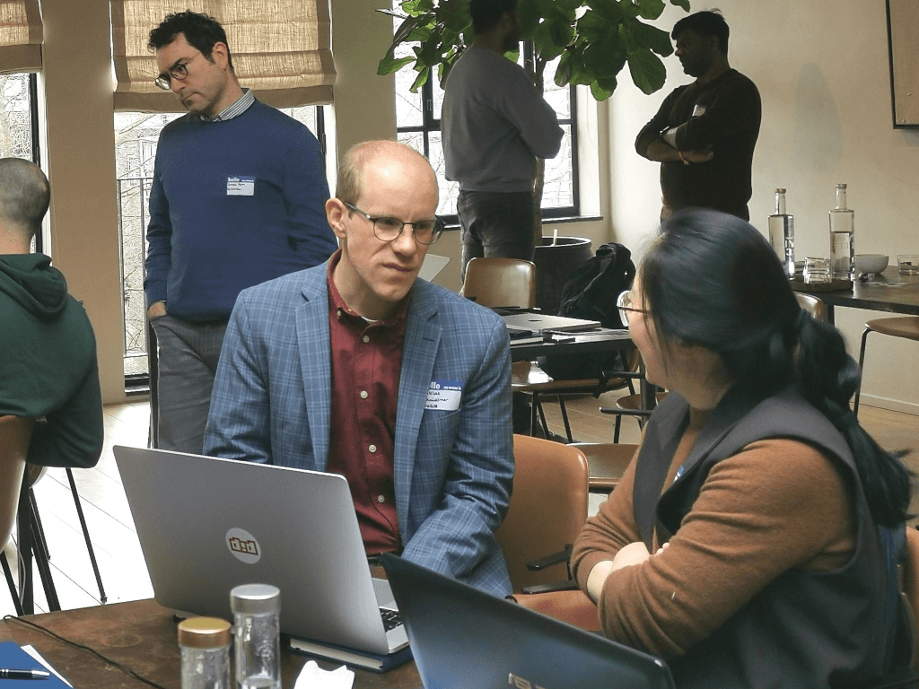 Discussions among participants of the CrateDB European City Tour in Amsterdam 2025
