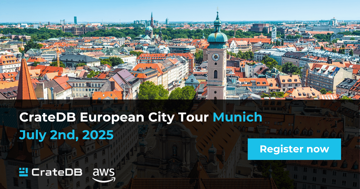 CrateDB European City Tour in Munich