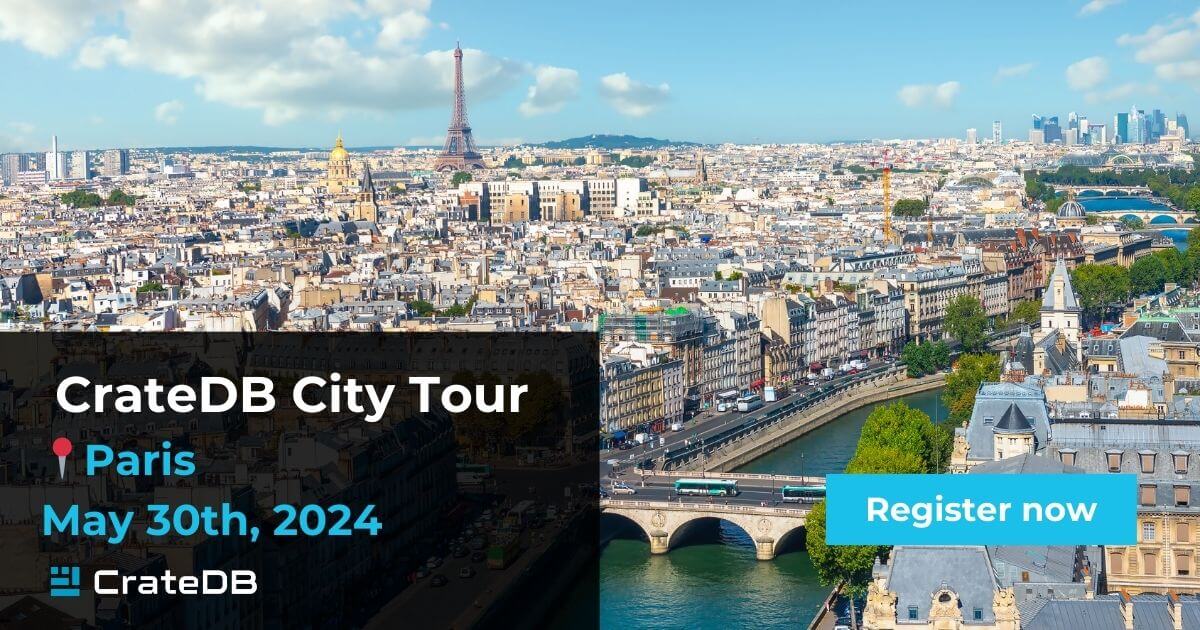 CrateDB European Tour Paris