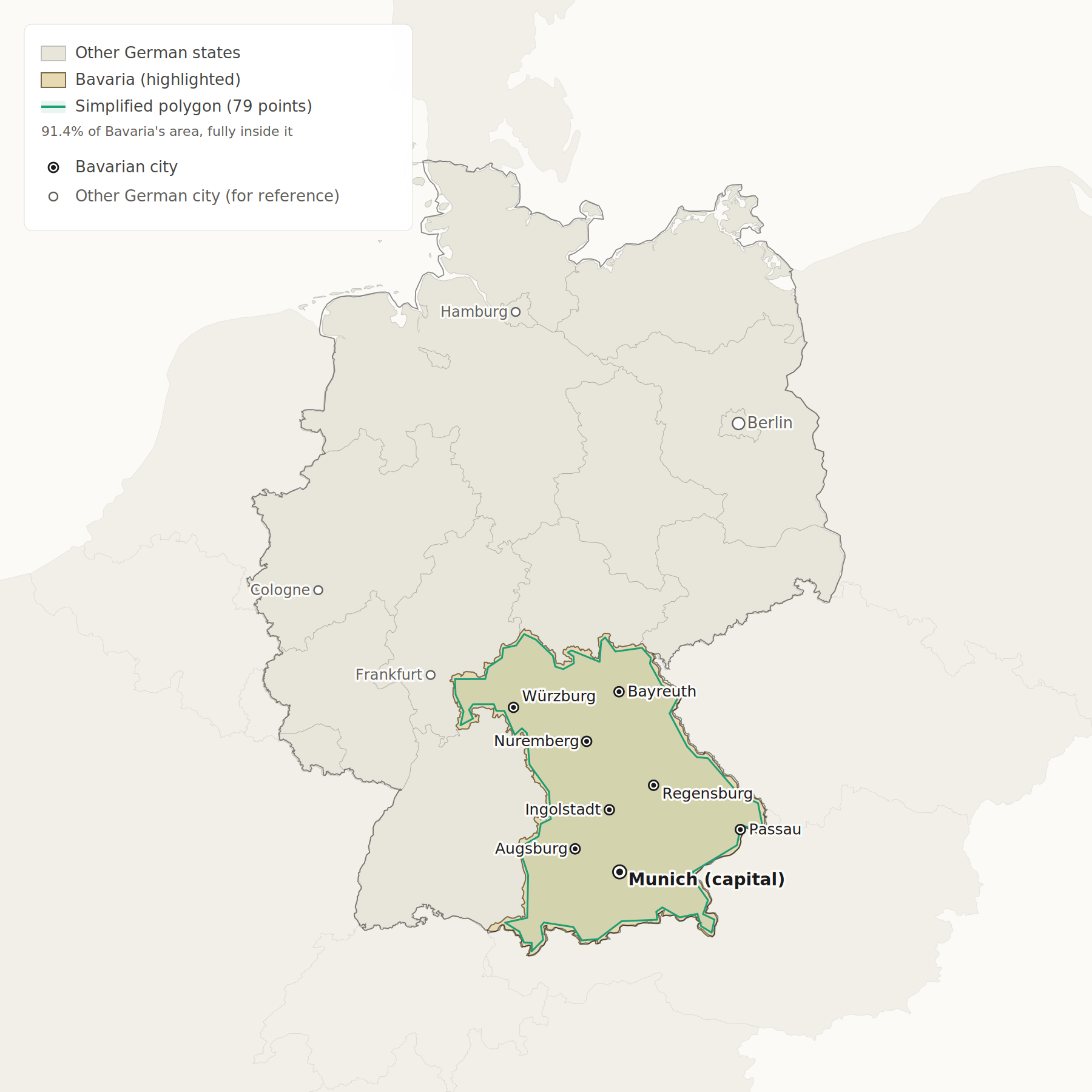 Bavaria region in Germany