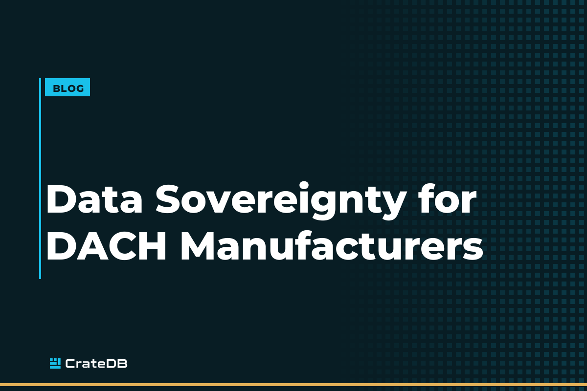 Data sovereignty for DACH manufacturers